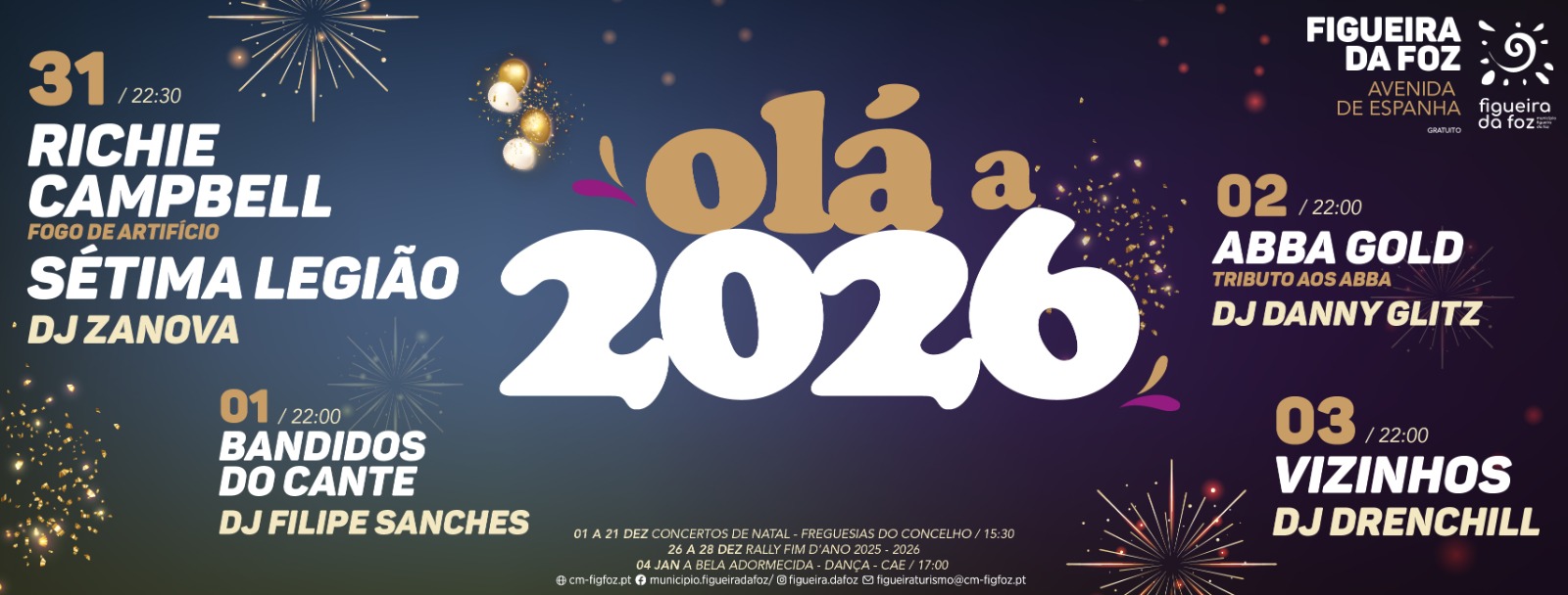 O FIM DE ANO CELEBRA-SE NA FIGUEIRA DA FOZ